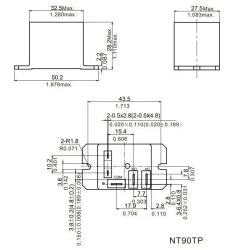 Реле котла, водонагревателя 220 вольт NT90TPNCE220CB аналог NT90TPNCE220CF
