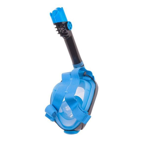 Маска детская полнолицевая Sargan Галактика премиум черная/голубая