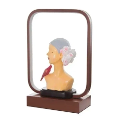 Настольная лампа "Девушка" LED 15Вт коричневый 24х10х34 см RISALUX