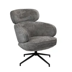 Кресло KING серый, шенилл