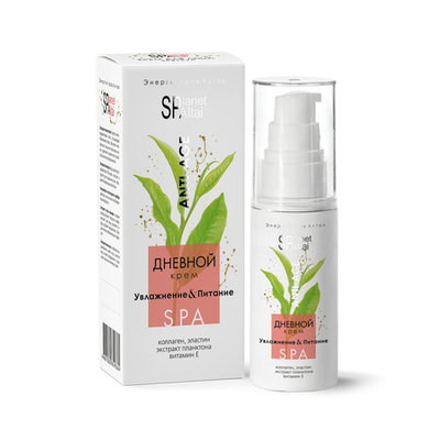 Planet SPA Altai  Крем для лица дневной для сохранения молодости кожи, 50 мл, Две линии