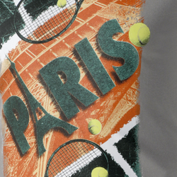 Мужское теннисное поло Quiet Please Paris Tour Eiffel Men - Grey, Multicoloured