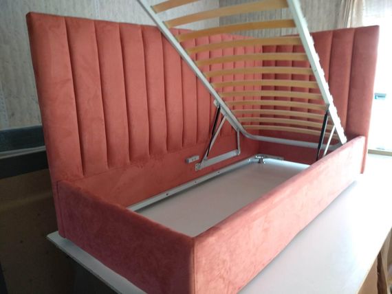 Кровать Negga Mellisa 160 Угловая ПРАВАЯ Velutto 55