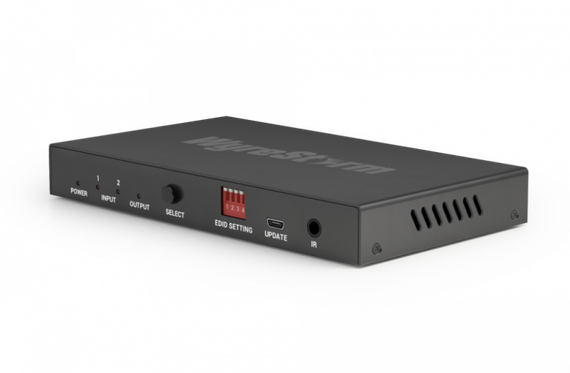 Wyrestorm EXP-SW-0201-8K - HDMI коммутатор (48 Гб/с, 8K/120 4:4:4), 2 входа, 1 выход (с масштабированием), поддержка де-эмбендинга аудио, ARC, CEC.