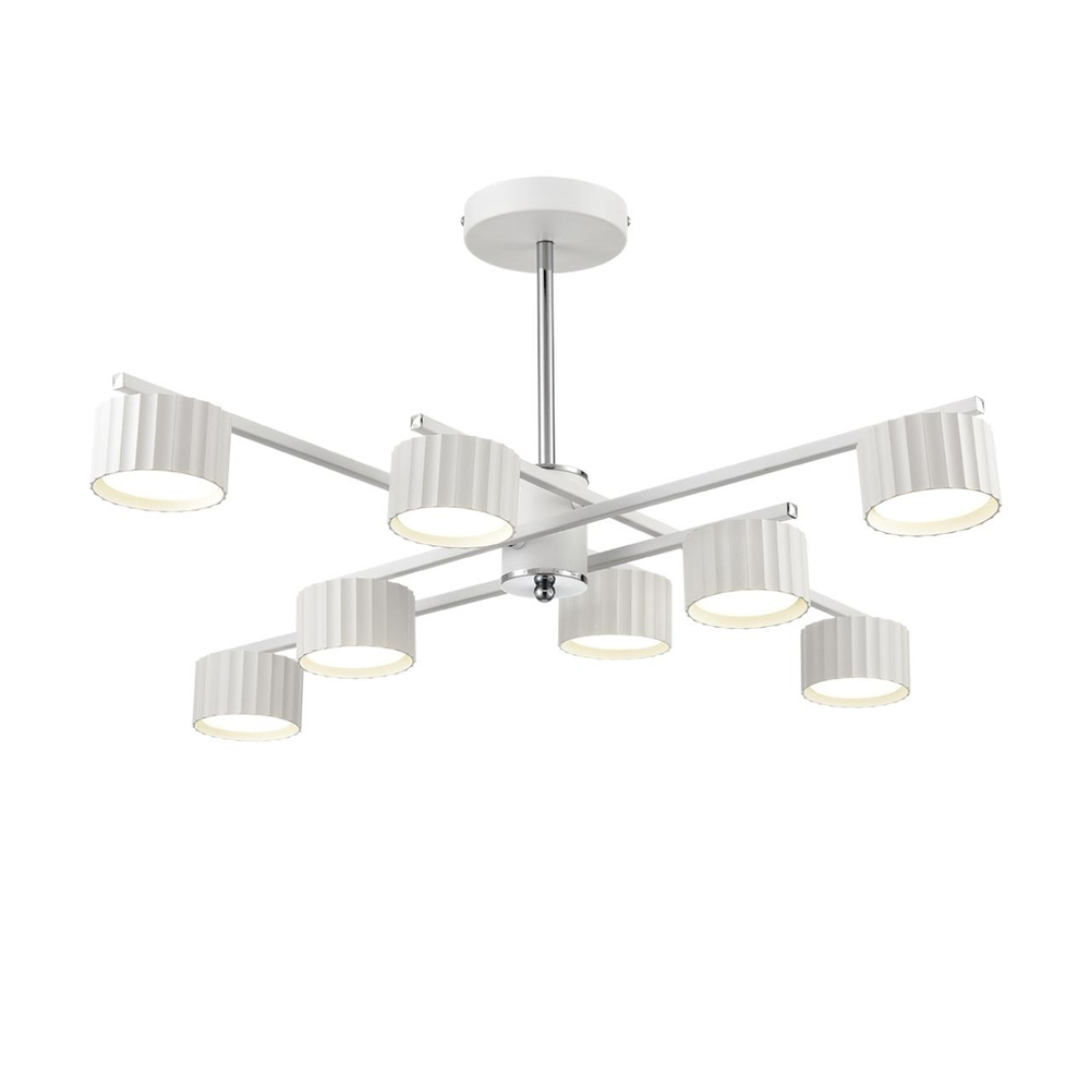 8241/8C COMFI LN26 244 белый/хром, металл Люстра потолочная LED GX53 8*7W 220V KARINA
