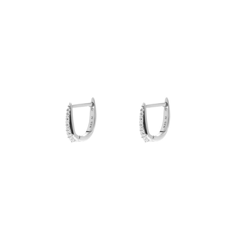 Серьги Коготь – Серебряный кристалл