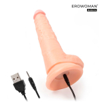 Телесный вибратор-реалистик 20,5см Bior Toys Erowoman-Eroman ER-30100