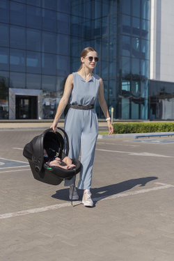 Коляска Carrello Vector 2025 CRL-6551 Nova DK791 Black Line 3 в 1 Ultimate Grey