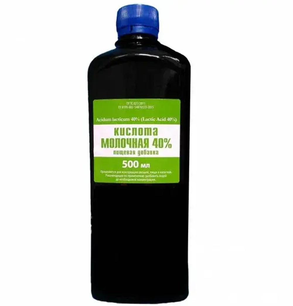 Кислота молочная 40%, 500 мл