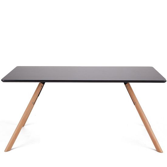 Обеденный стол Arne 160х90 см меламин черный