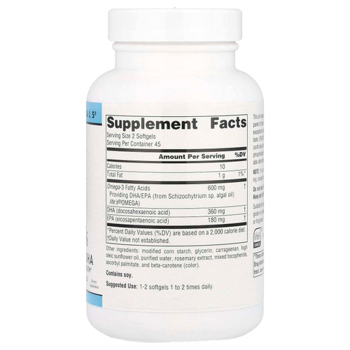 Source Naturals, веганские омега-3, 300 мг, 90 веганских капсул