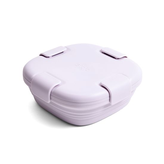 Контейнер складной силиконовый Stojo Box Junior Lilac, 24 oz / 700 мл