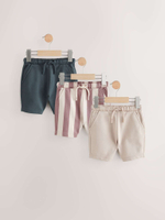 Шорты для мальчика Next AA0-025, 3 шт., Бежевый, Темно-серый