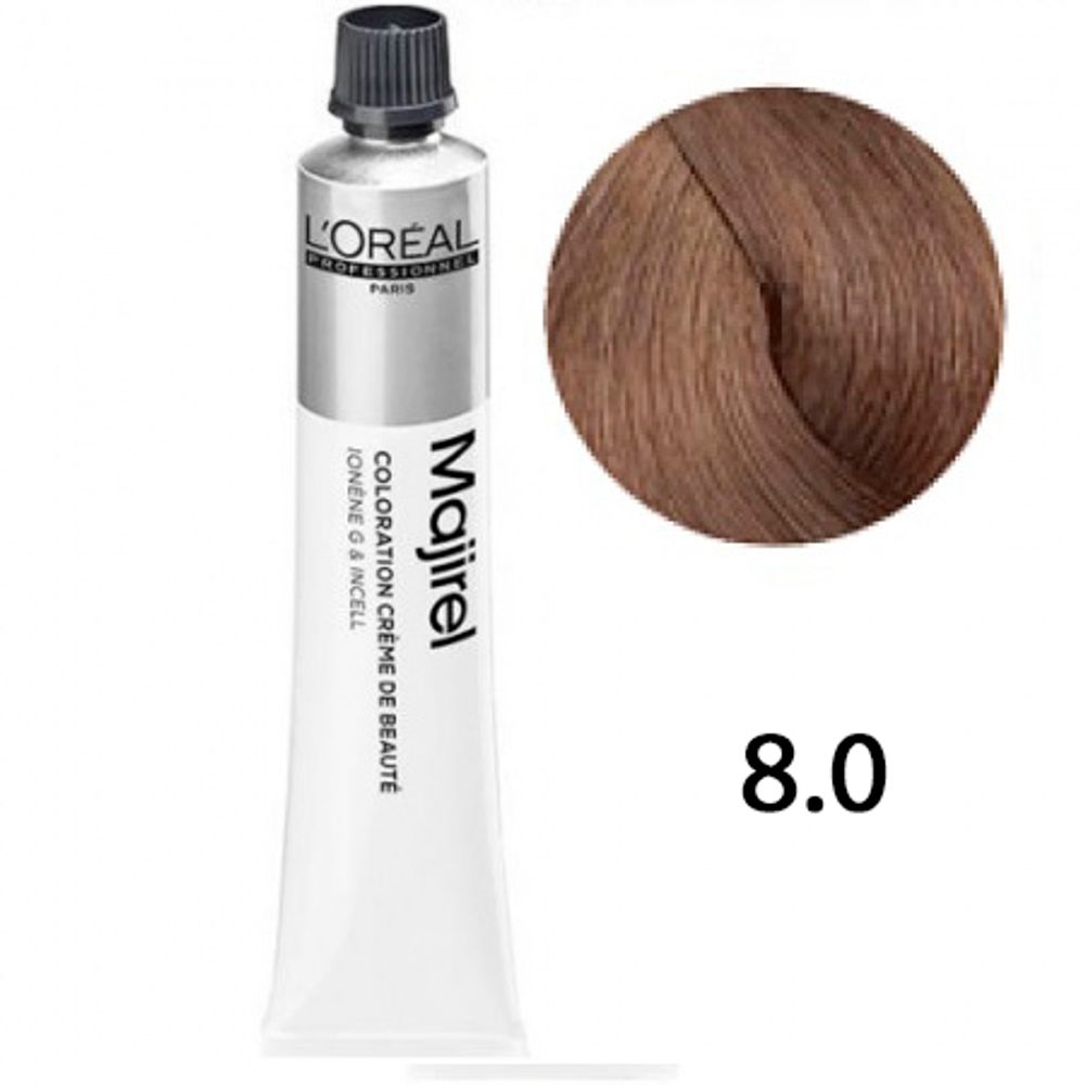 L&#39;Oreal Professionnel Majirel 8.0 Светлый блондин глубокий 50мл