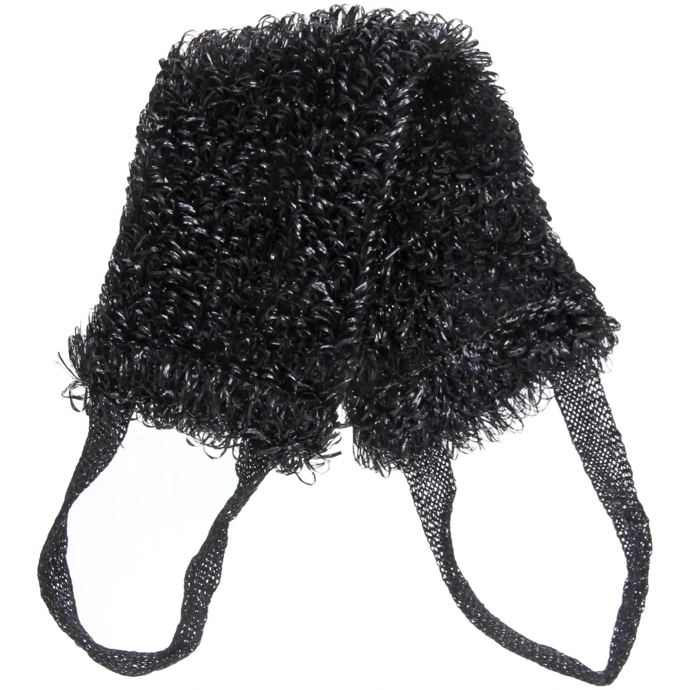 Мочалка для тела полипропиленовая «PREMIER», цвет черный, 42*15см