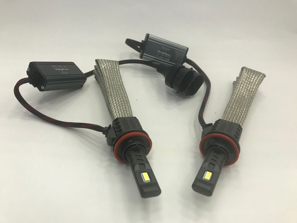 Светодиодные лампы MTF Light H11/H8/H9/H16 ProFlex MAX 45W, 4500lm, 12-24V, 6000K (к-т 2шт.)
