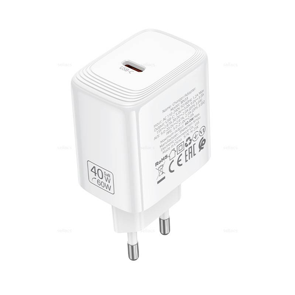 Borofone BN33 Fuente зарядное устройство с одним выходом PD40W (Краснодар склад)