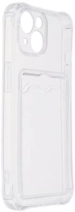 Накладка Apple iPhone 14 прозрачный защита камеры Zibelino Silicone Card Holder