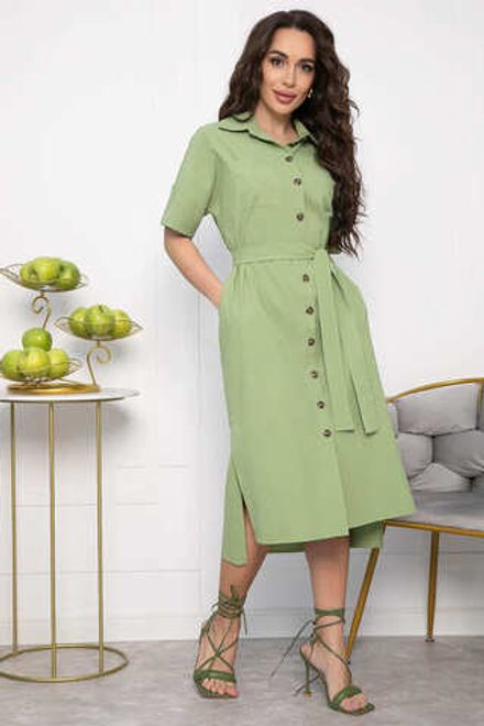 Платье Фруктовый коктейль (фисташка) П13588-18М LT Collection