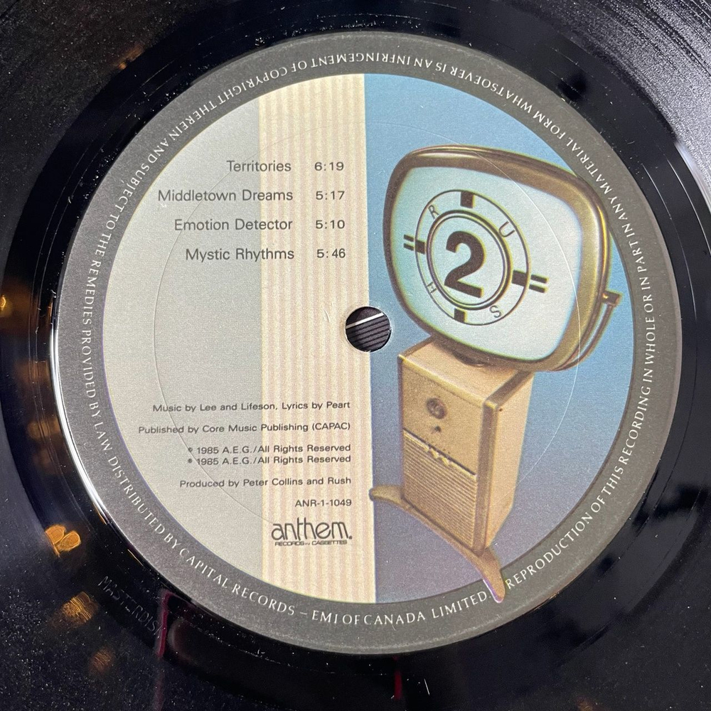 Винтажная виниловая пластинка LP Rush Power Windows (Canada 1985)
