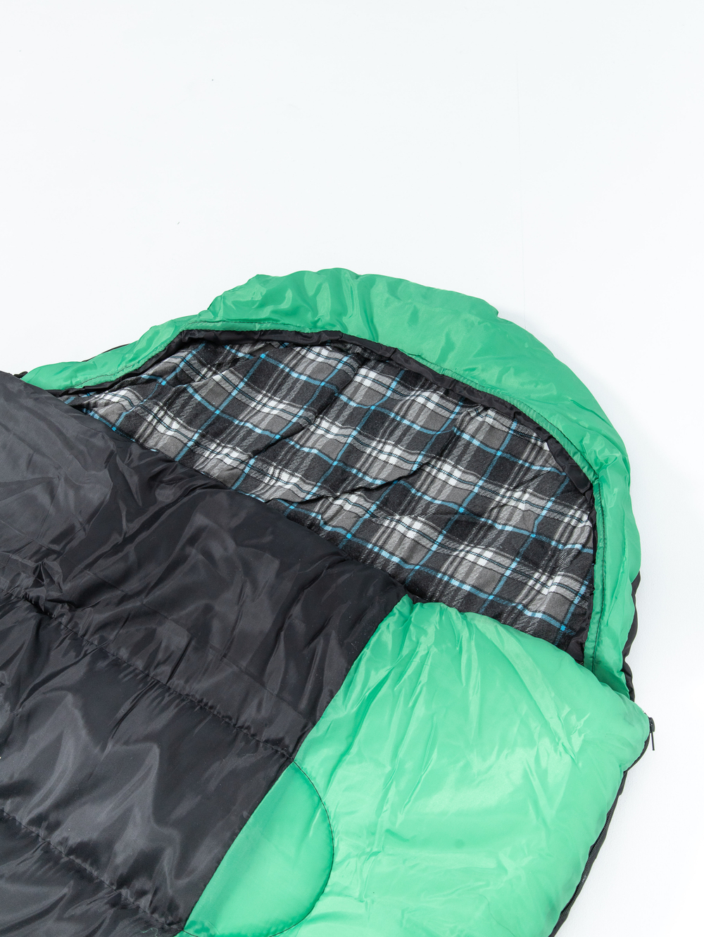 Спальный мешок MAXFORT EXTREME L-zip от -27С(одеяло с подголов фланель 195+35*90см)INDI