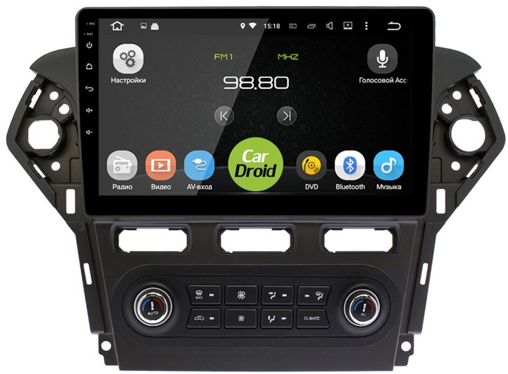 Магнитола для Ford Mondeo 4 2010-2015 (для любых комплектаций) - Roximo RM-1713 Android 12, 8-ядер, 4/64Гб, SIM-слот