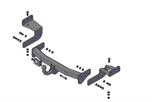 Фаркоп Трейлер 7150 на Mitsubishi Pajero Sport (5dr.) SUV 2008г.-(паспорт и сертификат в комплекте)(без электрики)