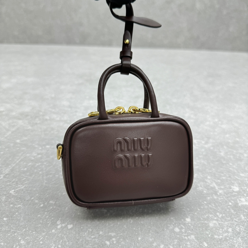 Miu Miu Leather Micro Bag 11 cm