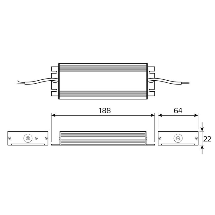 Блок питания Gauss 150W 12V IP20 BT524