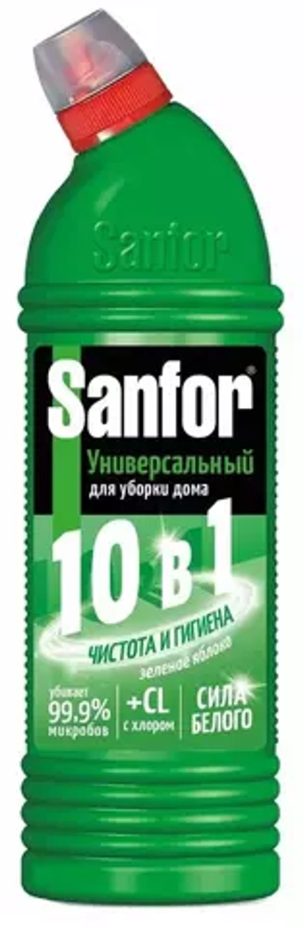 Sanfor гель Universal 10 в 1 Зеленое яблоко, 0.75 л