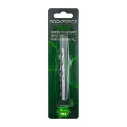 Сверло по металлу 5мм HSS, в блистере RockForce##Rock FORCE RF-DB50