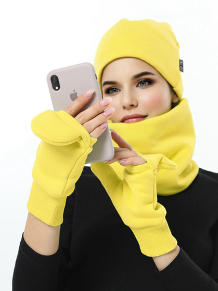 Рукавички-трансформеры из футера с начесом