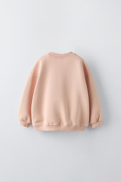 ZARA ТОЛСТОВКА С БАНТОМ, РОЗОВЫЙ