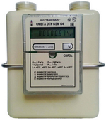 Счётчик газа ОМЕГА ЭТК GSM G-4 левый 1 1/4"