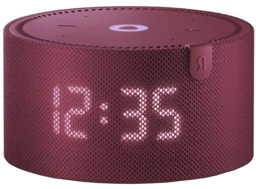 Умная колонка Яндекс Станция Мини с Алисой (с часами), Красный гранат