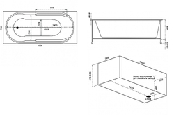 Акриловая ванна Bas (Бас) Гоа 160x70, с каркасом