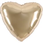 Ag Шар 36'' / 91 см сердце Шампань (БГ-150)