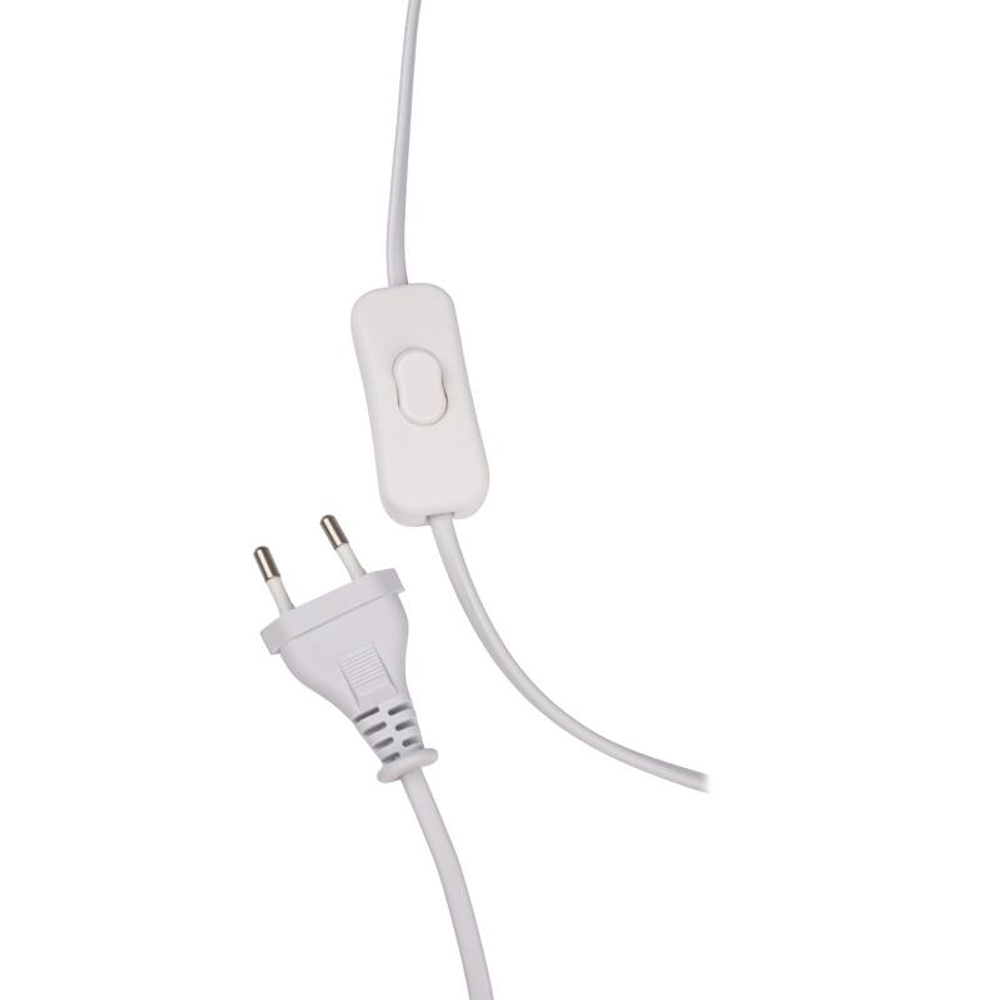 Светильник настольный JH2-02-wh E14 IP20 130х130х255мм керамика; ткань; PVC-пластик бел. JazzWay 5062313