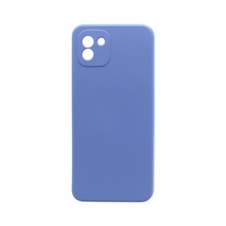 Силиконовый матовый чехол Silicone Case NEW ERA для Samsung A03, голубой