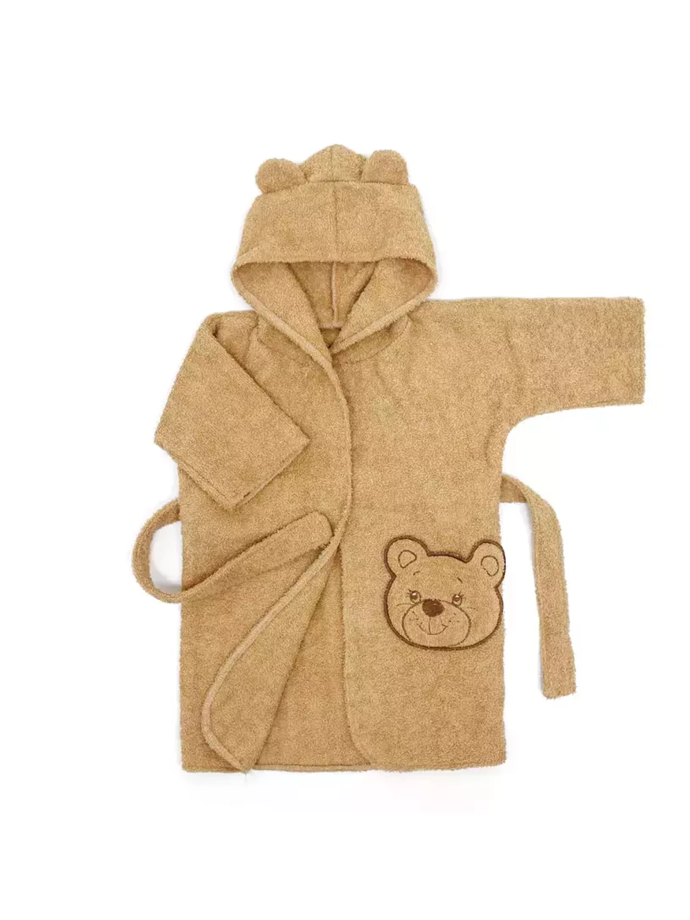М3/1 Халат с капюшоном "Мишка" бежевый