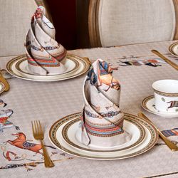 НАБОР САЛФЕТОК 2 ШТ "PASSAGE",40Х40СМ, 100% ХЛОПОК, КАПУЧИНО,ТВИЛ