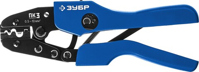 ЗУБР ПК-3, 0.5 - 10 мм2, пресс-клещи для медных наконечников и гильз, Профессионал(45456-3)