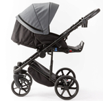 Детская коляска Adamex Locco Light Deluxe 3 в 1 LL-SA32 (СЕРАЯ КОЖА)