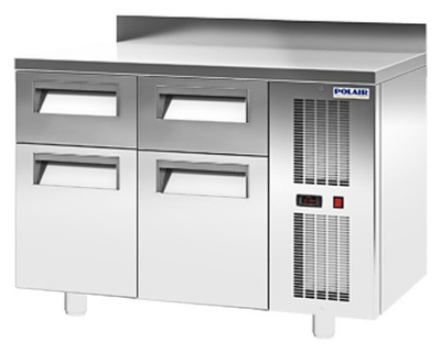 Стол холодильный POLAIR TM2-11-GC с бортом
