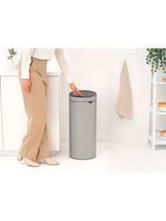 Мусорный бак Touch Bin New (30 л), Светло-серый