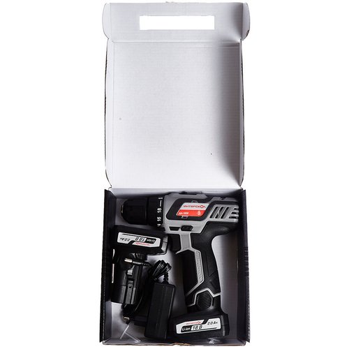 Дрель аккумуляторная Интерскол ДА-18 ЭР (2 аккумулятора, 2,0Ач) ПРОМО