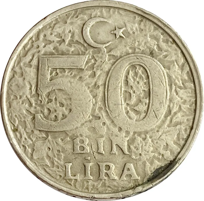 50 000 лир 2000 Турция (50 Bin Lira)