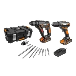 WORX WX927 комплект аккумуляторных инструментов (2 x 2 Ач, ЗУ)