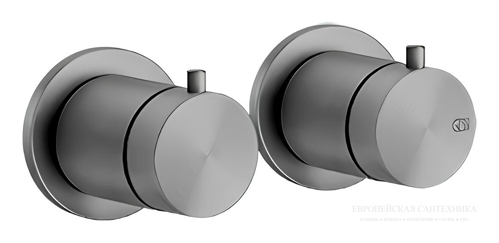 Термостат Gessi 316, встраиваемый, на 3 потребителя, цвет Steel Brushed