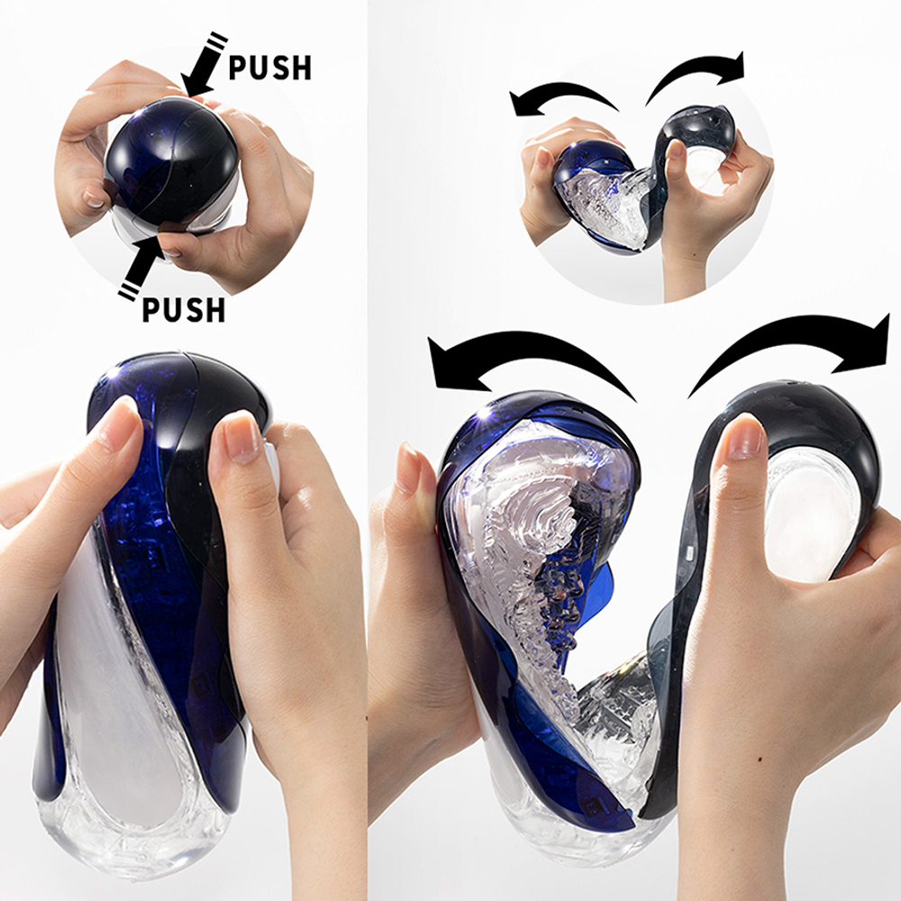 Дизайнерский мужской мастурбатор 20,3см Tenga Flip 360 Aurora Green TFT-002